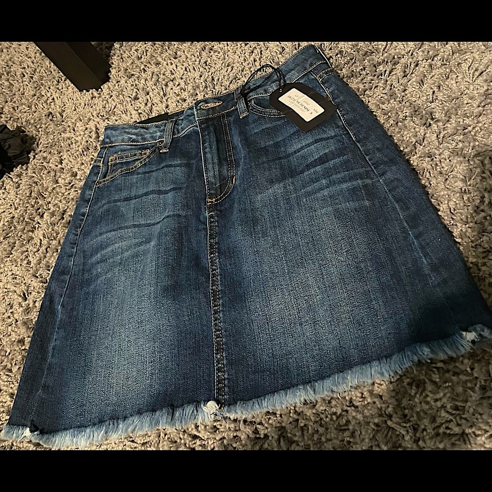 Just black Denim Skirt